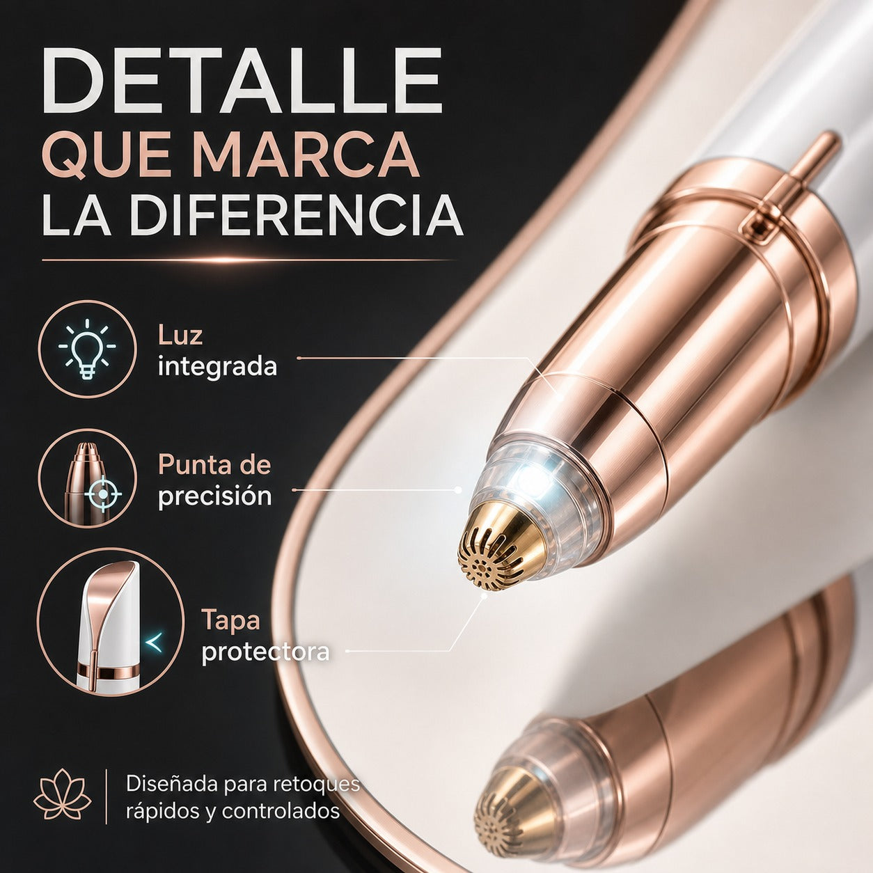 Depiladora Facial Inalámbrica de Precisión