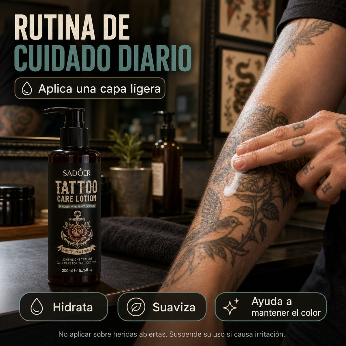 Crema Para Tatuajes Cuidado de la tinta