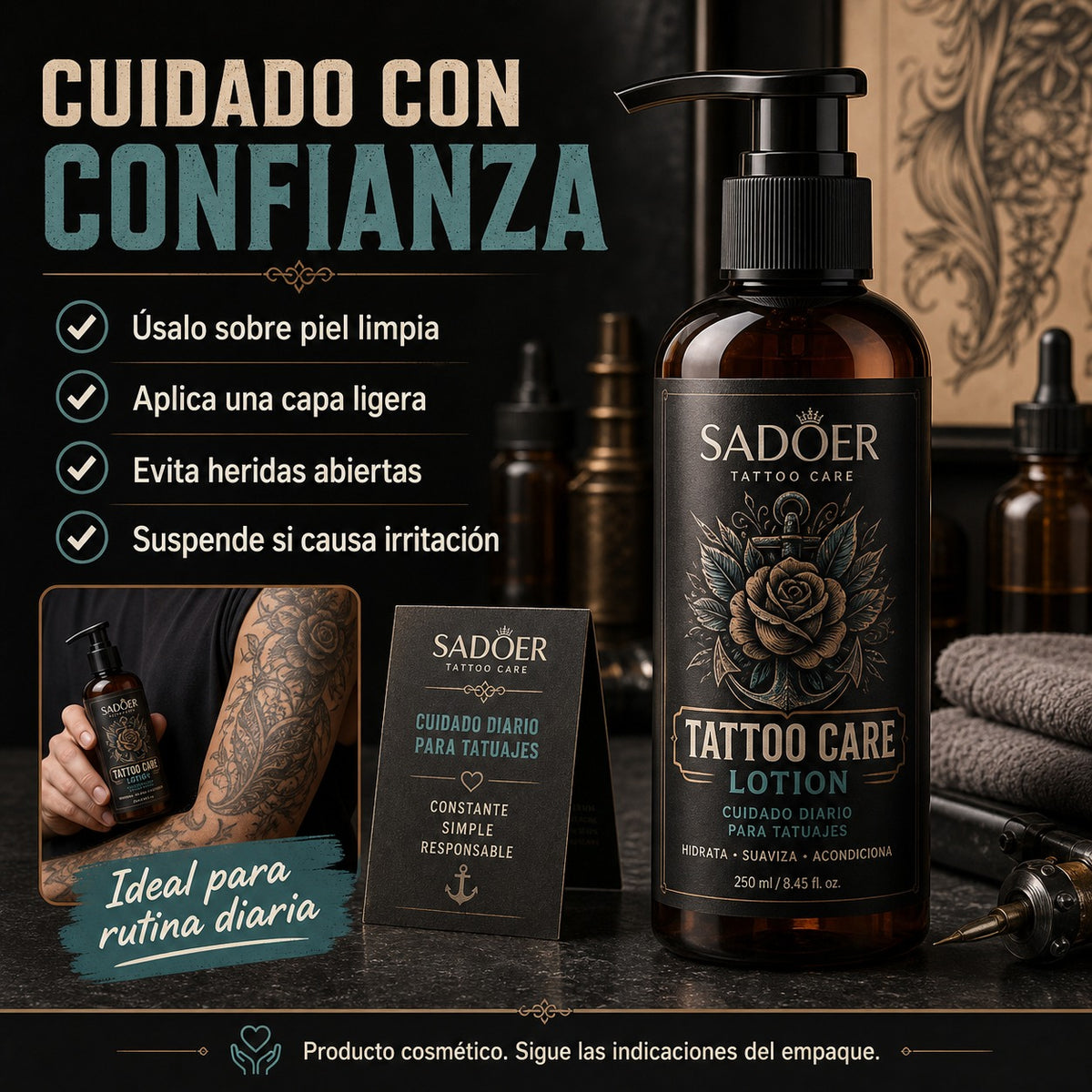 Crema Para Tatuajes Cuidado de la tinta