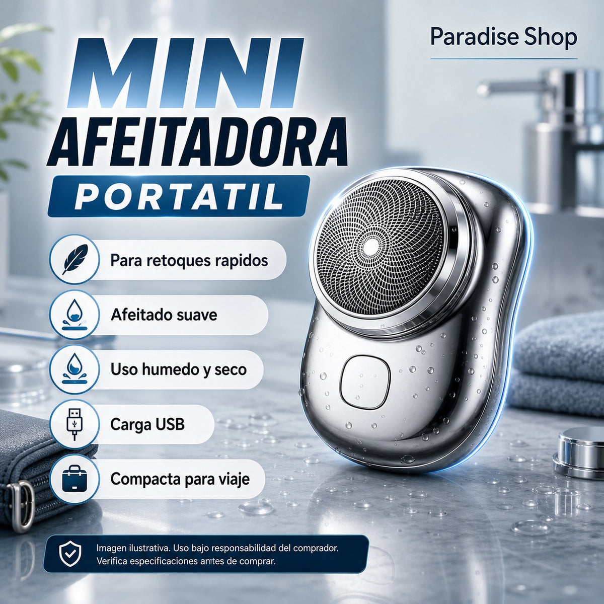 Mini Rasuradora portátil
