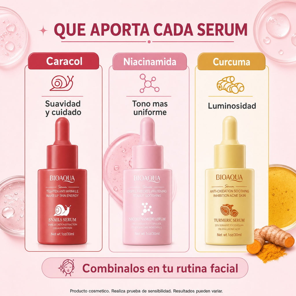 Kit 3 Serum Antiedad Hidratante