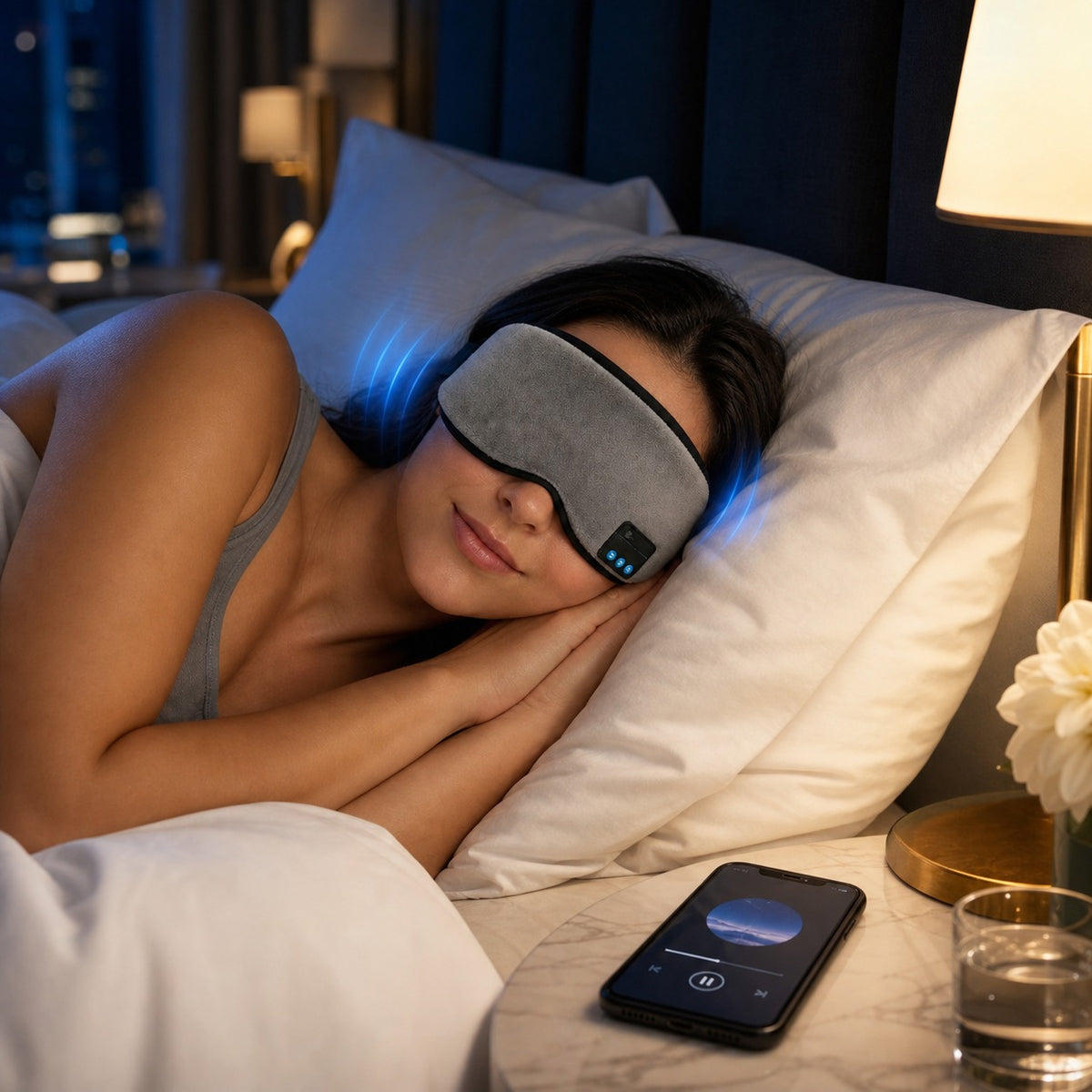 Antifaz Inteligente Bluetooth con Música para Dormir y Relajarte